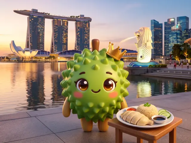 CasinoDurian mascot in Singapore